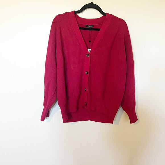 Universal standard Heathered red v front button cardigan sweater women’s 2X - Picture 1 of 8